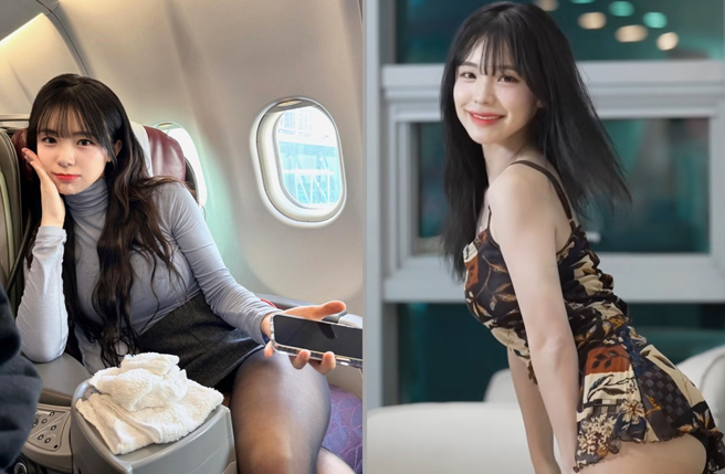 李多慧Cover韩国女团LE SSERAFIM新曲《Smart》舞蹈。（图／le_dahye IG）