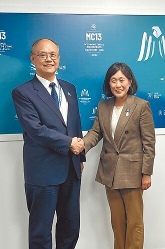 鄧振中WTO會議晤戴琪 盼加速台美協定談判