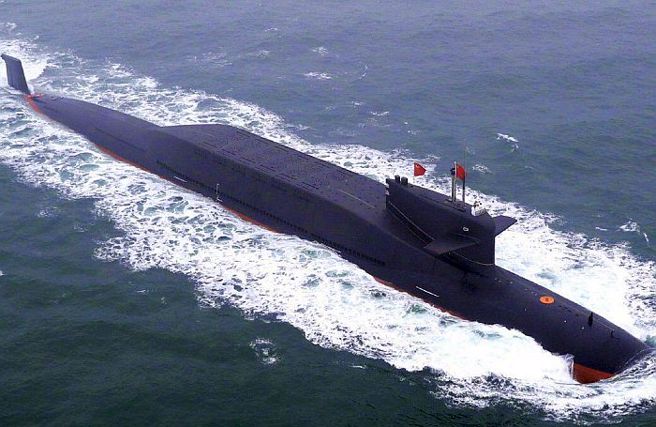094型核潜艇于本世纪初服役，是目前中共海军服役中的主力战略导弹核潜艇。（图／腾讯网）