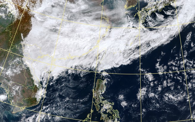今天受強烈大陸冷氣團影響，各地天氣寒冷，中央氣象署針對11縣市發布低溫特報。（中央氣象署提供）
