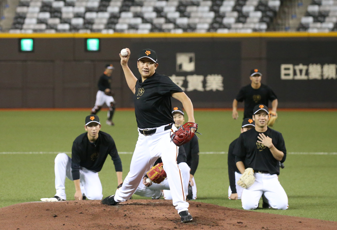 讀賣巨人投手菅野智之。（趙雙傑攝）