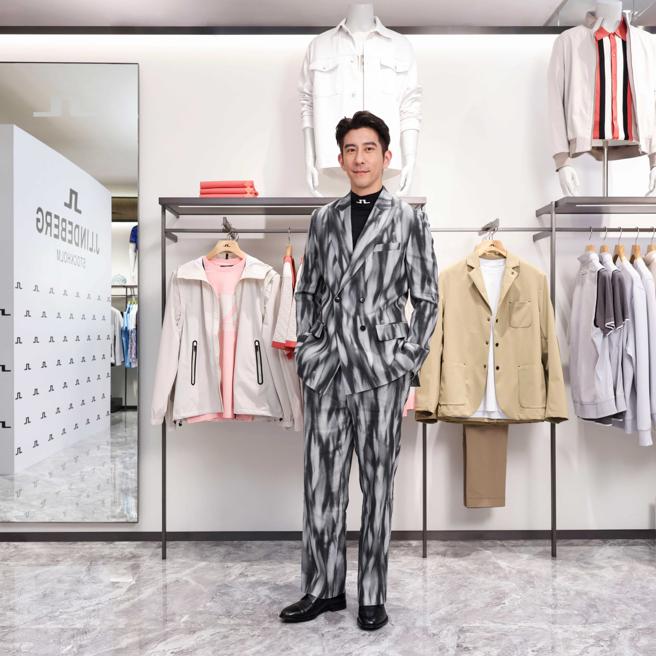 修杰楷出席J.LINDEBERG 2024 春夏新品暨形象大使发表会。（J.LINDEBERG提供）