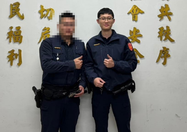 犯嫌偷車撞八堵派出所造成3死1傷，而男警才就職4個月就遇劫，妹妹目前仍在警專受訓中。（圖／基隆市警察局第三分局提供）