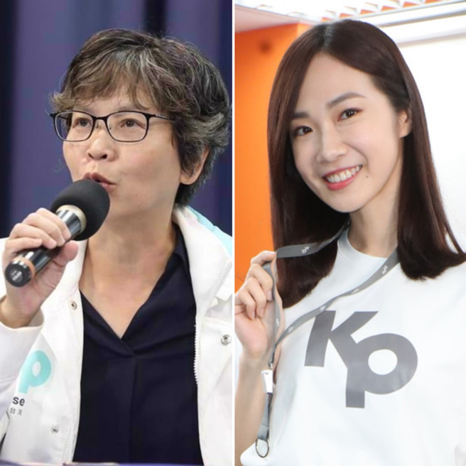 圖為民眾黨前立委蔡壁如（左）、民眾黨前發言人楊寶楨（右）。（合成圖，中時資料照）