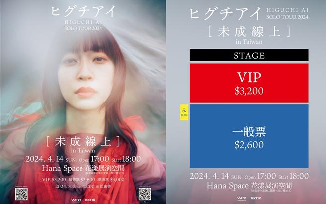 樋口愛將在4月14日來台開唱。（Welcome Music提供）