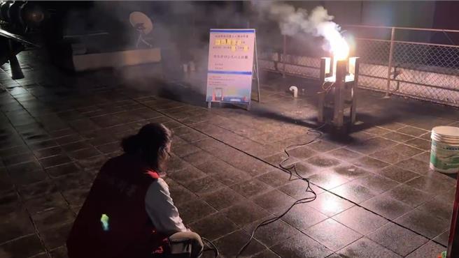 南台湾1日锋面来袭，曾文水库1日深夜实施人工增雨，预估可进帐20万吨水。（水利署南区分署提供／程炳璋台南传真）