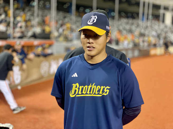中信兄弟捕手徐博瑋。（毛琬婷攝）