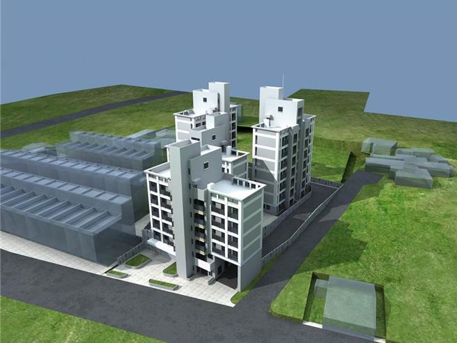 南投縣青年住宅第1期位於南投市文化路，興建3至4房型共45戶，坪數分別為35坪和43坪，售價約700萬元至900萬元不等；青宅申辦1日開跑即湧入逾百通電話申請及詢問，民眾熱度高。模擬圖。（本報資料照）