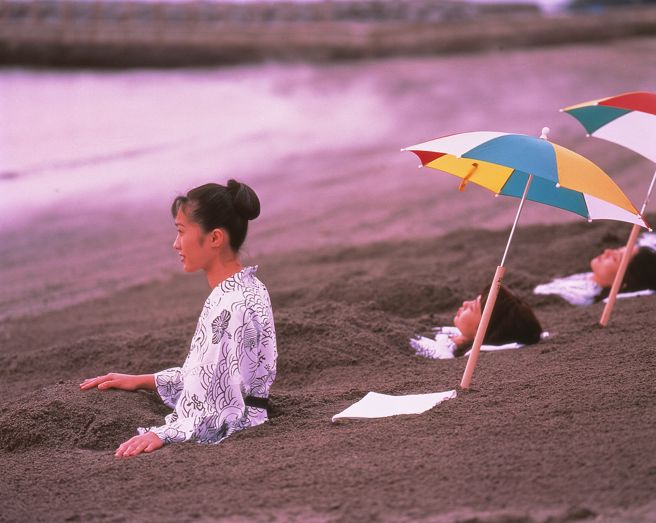 鹿儿岛指宿市的砂浴方式很独特。(华航提供)