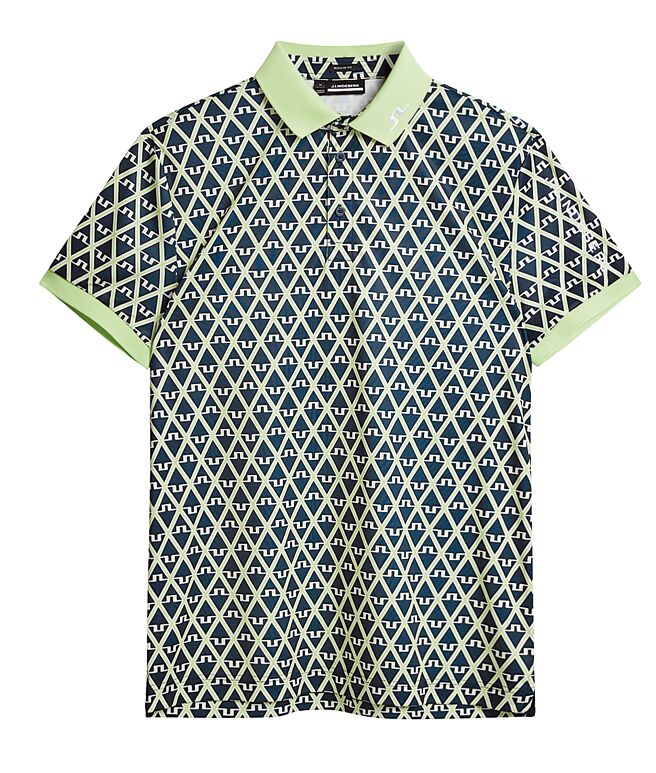 J.LINDEBERG鑽石圖騰Polo，4980元。（J.LINDEBERG提供）