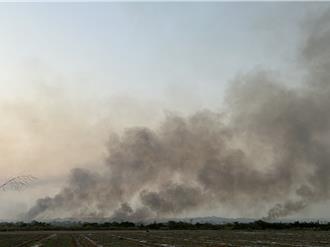 屏東河濱公園附近傳雜草火警　鄰近空軍機場民眾憂