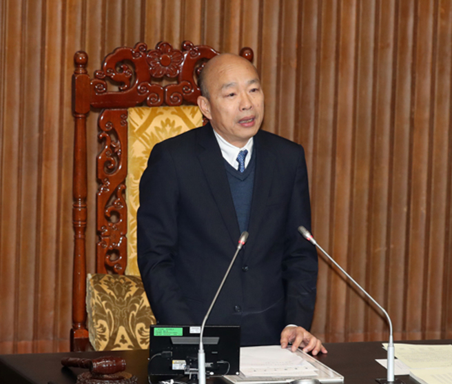 立法院长韩国瑜。（资料照／刘宗龙摄）