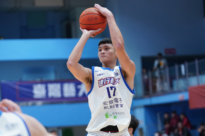 健行蔡宸綱11分、11籃板外帶4助攻。（大專體總提供）
