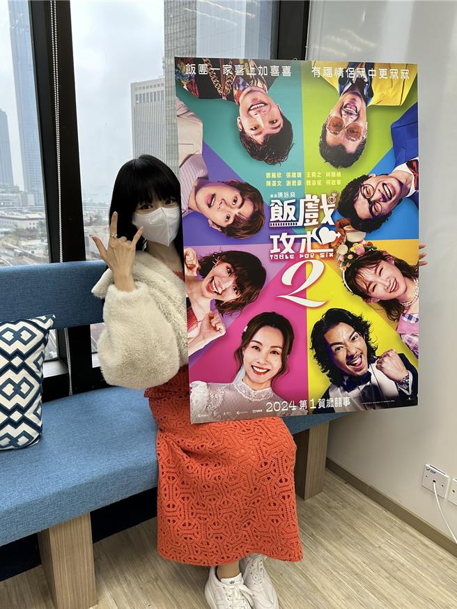 林明祯虽然确诊，仍敬业完成电影宣传活动。（华映提供）