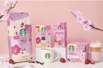 星巴克迎春換穿櫻花裝登場 雀巢櫻花草莓拿鐵夢幻開喝