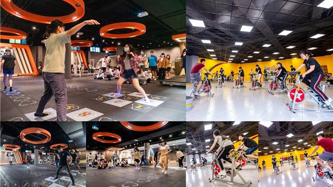 长荣大学建置的智能健身工坊和飞轮教室，相当受到学生欢迎。（长荣大学提供／曹婷婷台南传真）