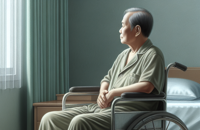 游男因老病加上没钱生活，要求小孩月付1.8万扶养，直到他死亡为止，遭到法官打脸驳回。（AI生成图）