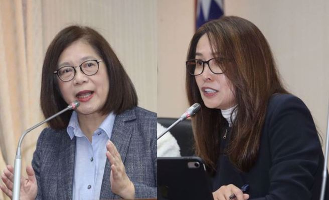 陆船翻覆事件真相未明，立法院内政委员会4日邀请海委会主委管碧玲(左)等人进行专题报告，右为内政委员会召委高金素梅。但两人间却发生传讯插曲，其中用意引发舆论热议。（合成图／刘宗龙摄）