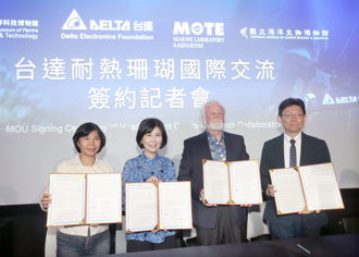 熱浪頻傳 台達攜手國際研究室研究耐熱珊瑚