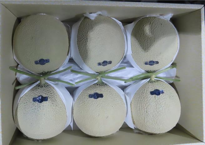 一批日本輸入鮮蜜瓜檢出殺蟲劑Nitenpyram，共18公斤於邊境遭退運銷毀。（食藥署提供）