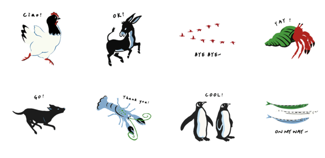 加入 BOTTEGA VENETA 台湾 LINE 官方帐号免费下载 8 款动态贴图及限定桌布。（ BOTTEGA VENETA 提供）