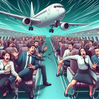 飛機遇強烈氣流如大怒神般！連空姐廣播聲音都「為之顫抖」