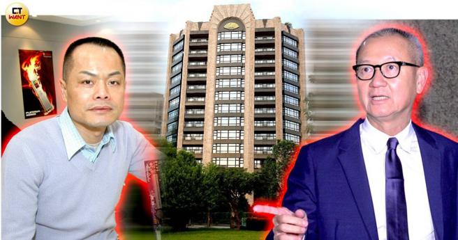 陈泰铭(右)、蒋东浚(左)两人在搜集豪宅上较劲，只要「文华苑」有屋出售就抢着买进，去年之前两人还各拥8户，不过陈泰铭11月再加买1户，暂时取得领先。（图／报系资料库）