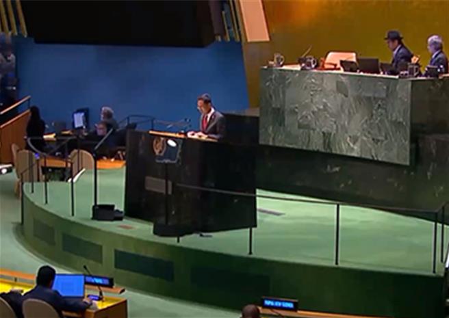 耿爽批美国独家滥用否决权，已引起国际社会普遍不满。（联合国新闻网）