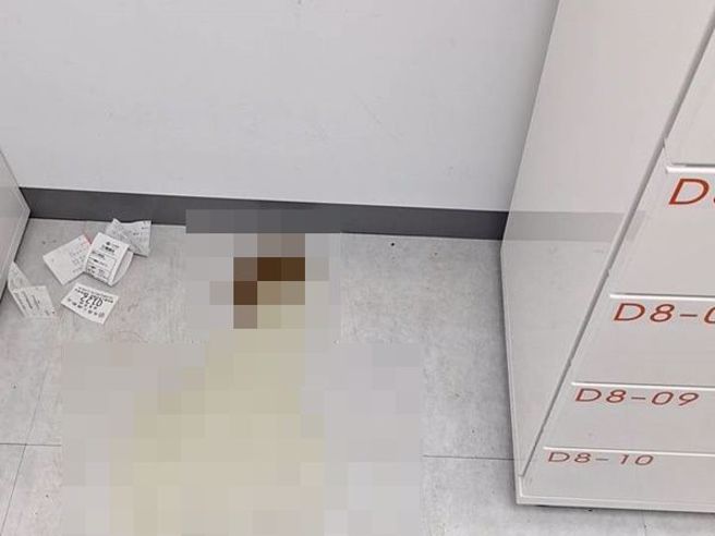 網友認真分析照片裡的大便，直呼形狀很健康，像蝴蝶餅乾。(翻攝自靠北蝦皮FB)