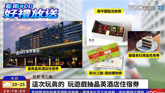 配合心理游戏上线，「热兰遮应援团」办理线上抽奖。(台南市文资处提供／曹婷婷台南传真)