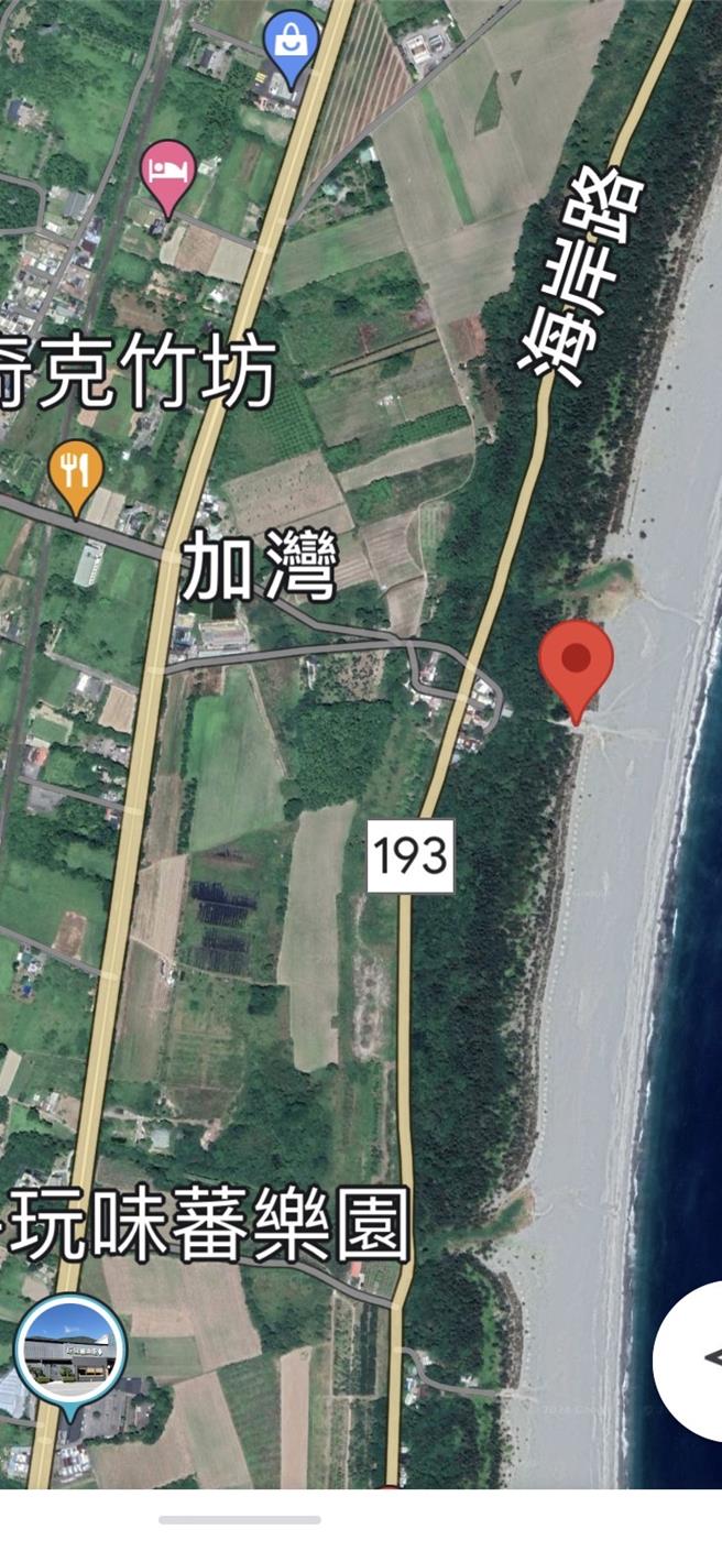 陆军花东防卫指挥部将在新城乡康乐村七星潭海域实施对海射击。（新城乡公所提供／王志伟花莲传真）