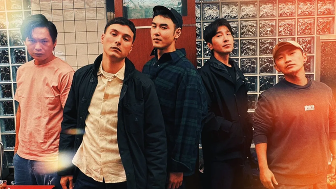 电影《艋舺》「太子帮」5人齐聚。(图／黄镫辉 FB)
