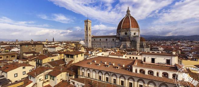 實踐大學雲朗學院中的指定學分，可至佛羅倫斯留學進行國際交流。(雲朗觀光集團提供)