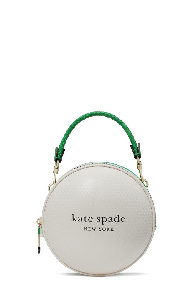 kate spade Tee Time拼色3D高爾夫球形斜挎包，1萬6000元。（Kate Spade提供） 