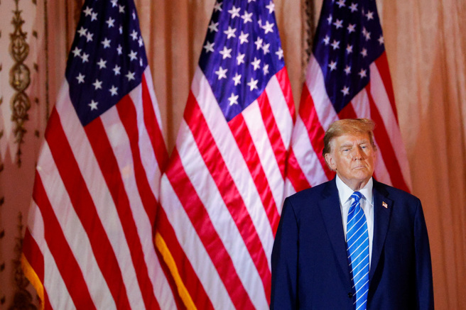 2024年3月5日，共和党总统候选人川普于佛州海湖庄园发表感言。（路透社）