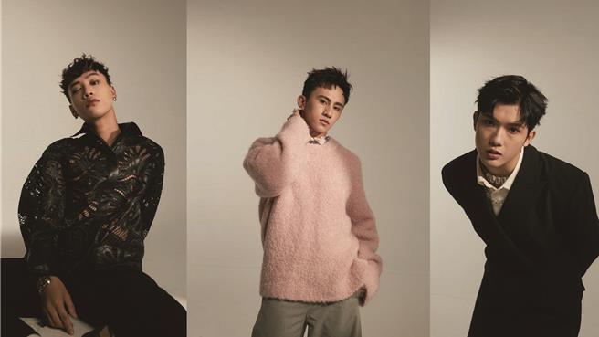 左起「VERA」中的巴比、學文、Nelson將與「AcQUA源少年」的黃莑茗、須弘道重現原版「原子少年」的金水聯盟合作舞台經典曲目。（寬宏藝術x種子音樂提供）