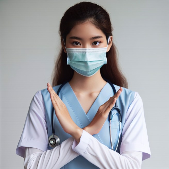 大陆河南一名年轻的女护理师，因为拒绝当病患的媳妇，因此被病患投诉。（AI生成图）