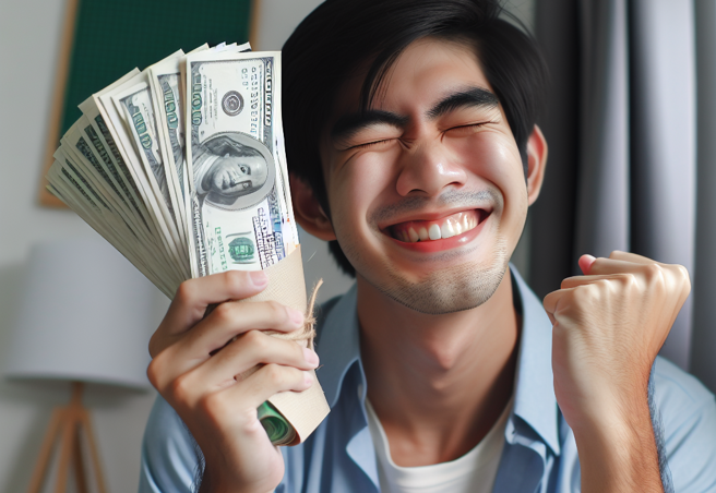 男子離職5年竟收到前公司發來700多萬年終，但他也為此遭到拘提。（圖／AI繪製）