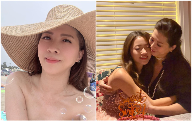 郭静纯和17岁女儿都是美人。（图／FB@郭静纯）