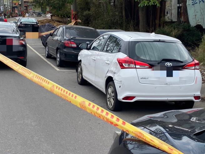 尋獲犯案車輛！北投警南下台中緝毒，猛開11槍阻攔畫面曝光。(警方提供)