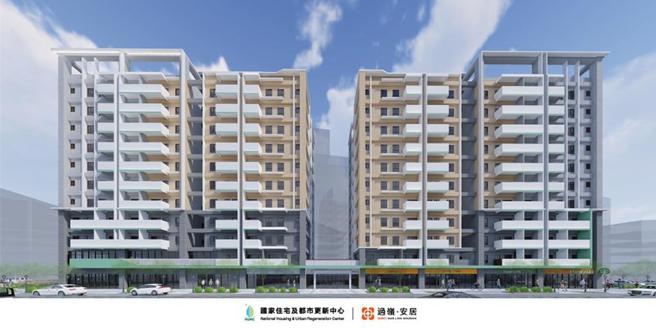 桃园过岭安居完工模拟图。图／国家住都中心提供