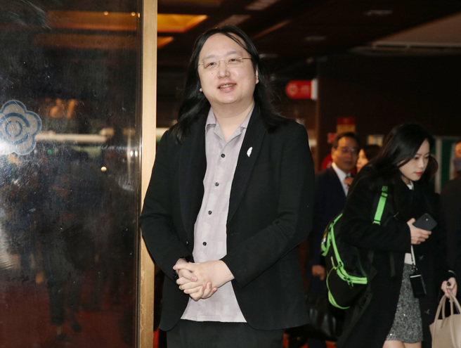 數位發展部部長唐鳳7日前往立法院備詢。（姚志平攝）