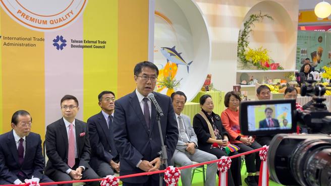 市长黄伟哲赴东京国际食品展致词 (图片来源：台南市政府提供)