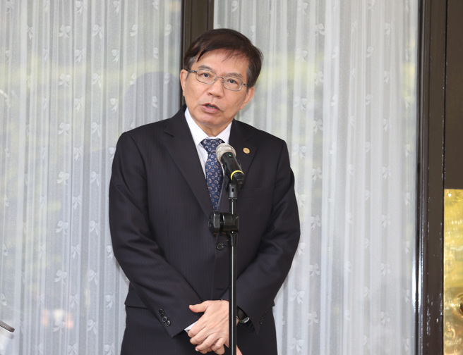 王国材指出，若这样的声音也让中国大陆的高层能够听到，这样可以早一点促进双方的往来。（姚志平摄）