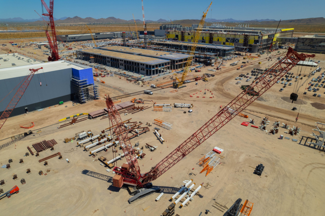 台积电亚利桑那州厂建厂进度落后。（示意图/达志影像/shutterstock）