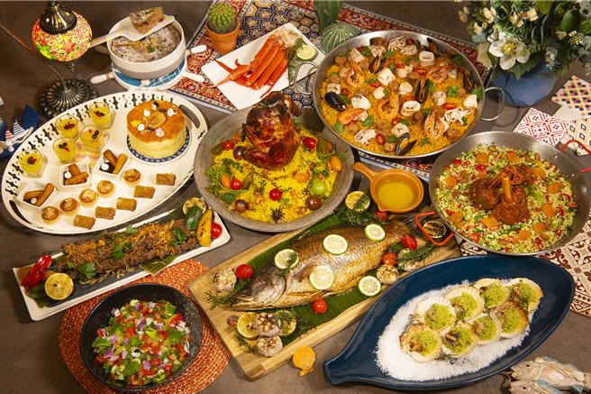 「梦飨地中海」匯集近10国、共30多道地中海沿岸的特色佳肴。（台北远东香格里拉提供）