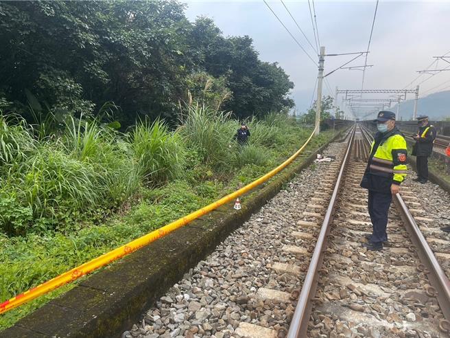 台鐵鳳林車站至萬榮車站間，今下午3時9分有人闖入軌道，送醫不治。（王志偉翻攝）