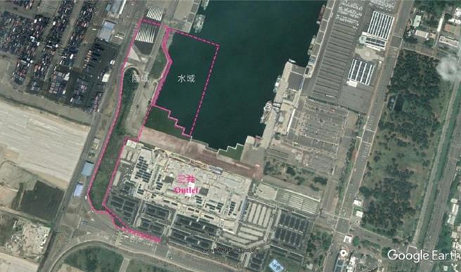 台中港亚果游艇位置示意图。（港务公司提供／蔡亚桦台北传真）