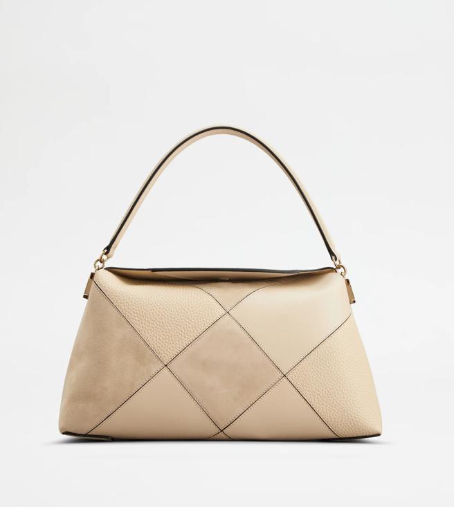 丽晶精品TOD’S T CASE拼接皮革手提包，价格店洽。（丽晶精品提供）