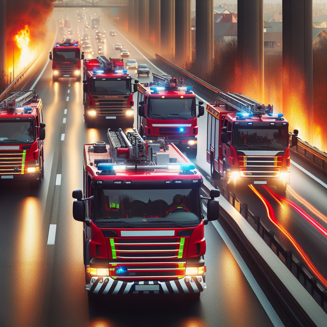 今8日晚间19时许，台北市士林区中正路发生一起火警。（图／AI生成）